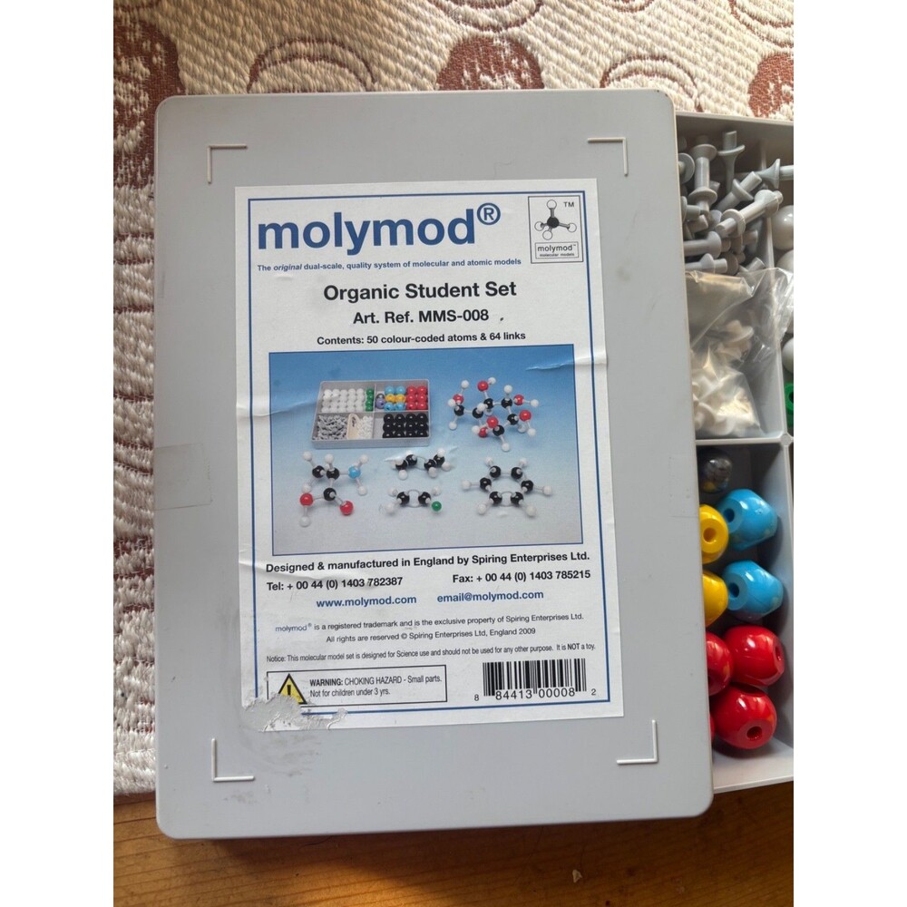 Molymod Organic Student Set MMS-008 Molecular Atomic Modeling Kit for Chemistry